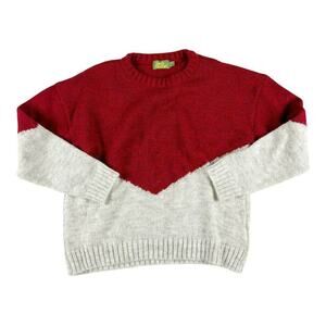 Bandy Button Red Pins Wool Sweater 10-11